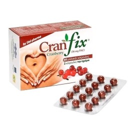 UNI-PHARMA Cranfix, Συνδυασμός Εκχυλίσματος Cranberry με Βιταμίνη C - 60caps