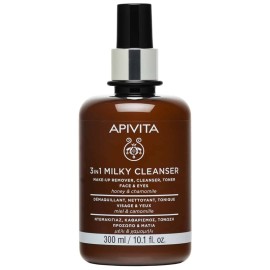 APIVITA 3in1 Milky Cleanser, Γαλάκτωμα Καθαρισμού 3σε1 για Πρόσωπο & Μάτια - 300ml